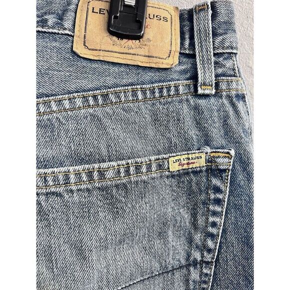 Levi Strauss Signature Men's 33 X 32 Relaxed Straight Denim Jeans Riding Cowboy - Picture 5 of 10